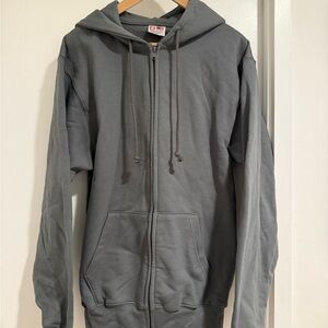 NEW Bayside Gray Zip-Up Hoodie